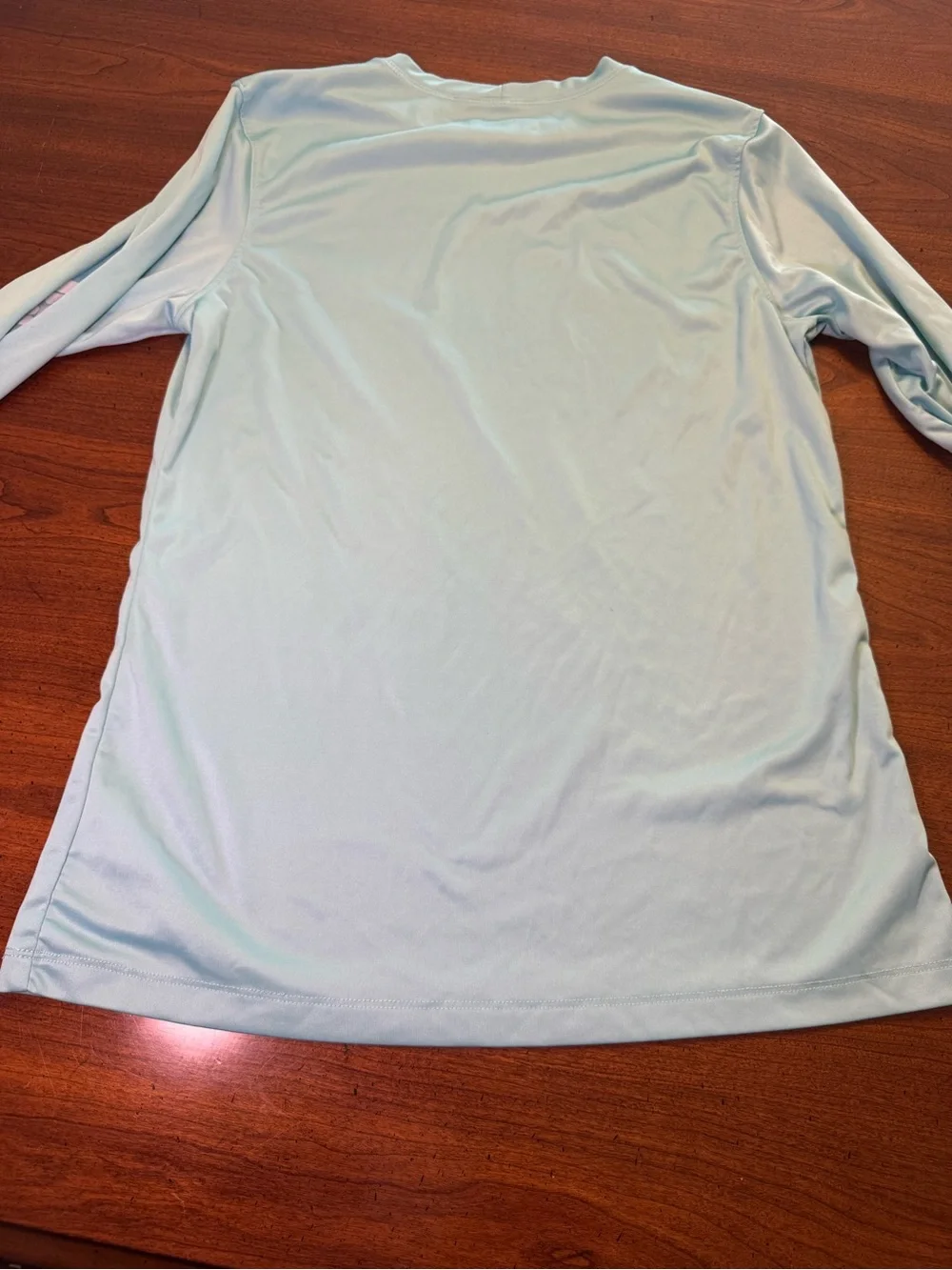Columbia Youth PFG Sun Shirt Small Aqua Blue UPF